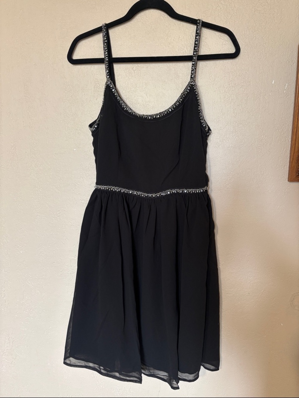 Sugar lips black beaded cocktail dress